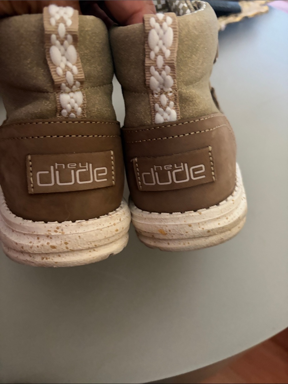 Hey Dude women Tan High-Top Boots
